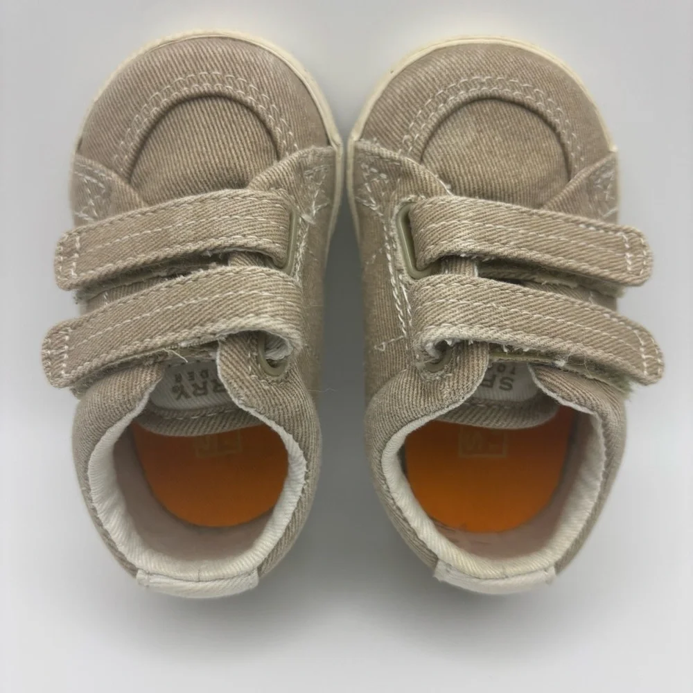 Sperry Top-Sider Halyard H&L Crib Canvas Loafers Sneakers-Khaki-Baby Boy 1 M